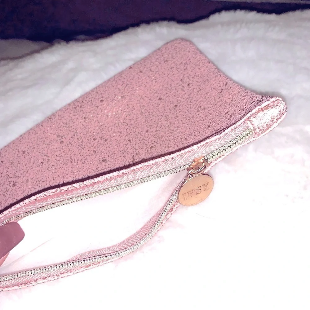 Ipsy ‘Time To Shine’ Dusty Rose Sparkled Glam Bag